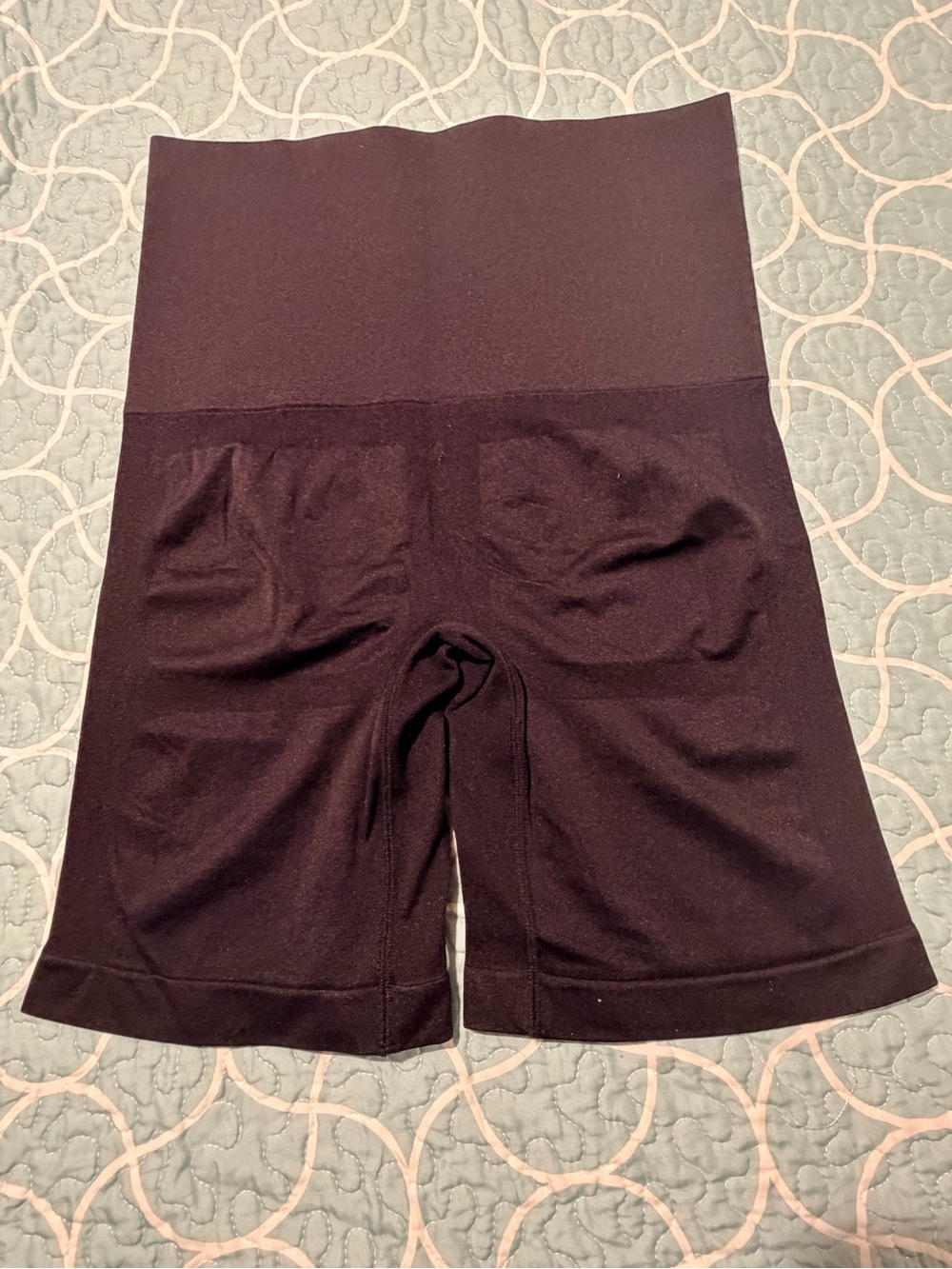 High-Waist Black Shaping Shorts with Long-Leg Support